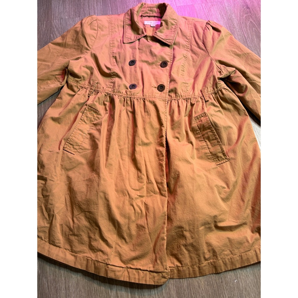 Liz Lange Maternity for Target Tan Khaki Double Breasted Trench Coat XL